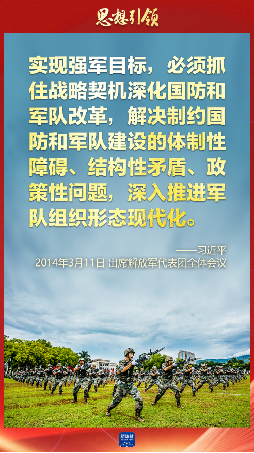 思想引領(lǐng)｜兩會(huì)上，習(xí)主席這樣談強(qiáng)軍之路