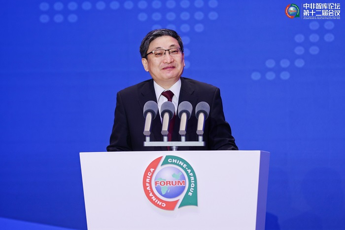 中國政府非洲事務(wù)特別代表劉豫錫在中非智庫論壇第十二屆會議開幕式上發(fā)表致辭。主辦方供圖