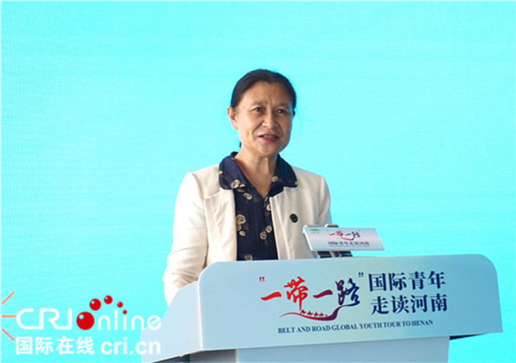 中國人民對外友好協(xié)會二級巡視員李冬梅致辭。賈親親 攝