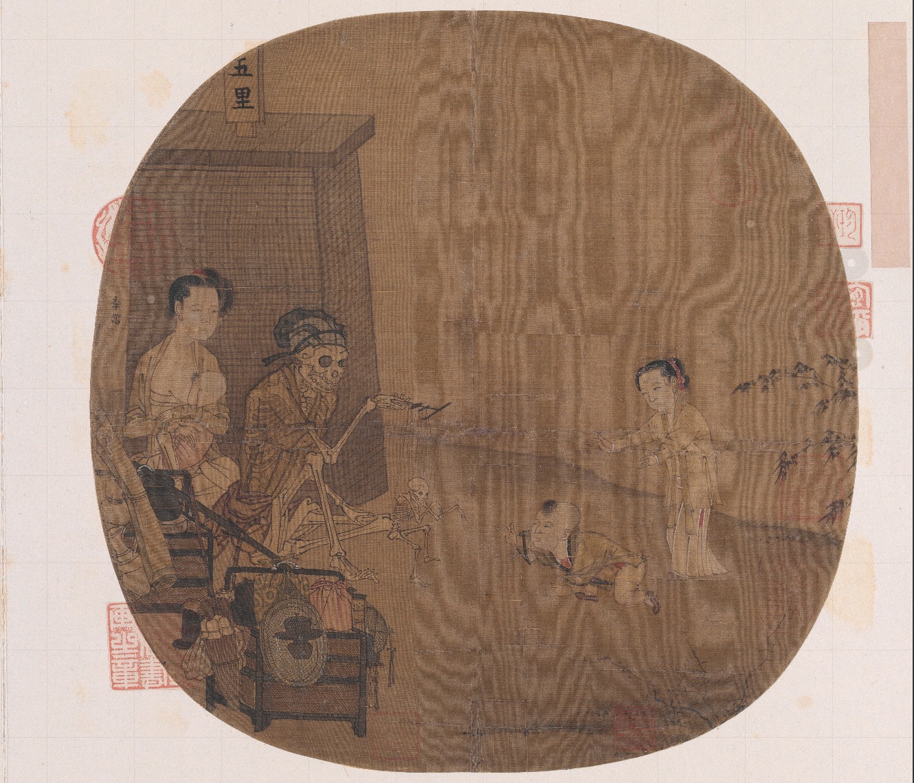 南宋名畫《骷髏幻戲圖》。圖片來源：故宮博物院官方網(wǎng)站