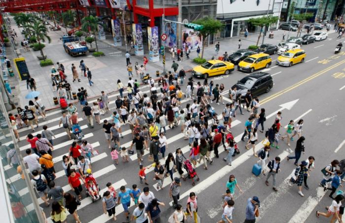 圖為信義商圈。圖片來(lái)源：臺(tái)灣“中時(shí)新聞網(wǎng)”。