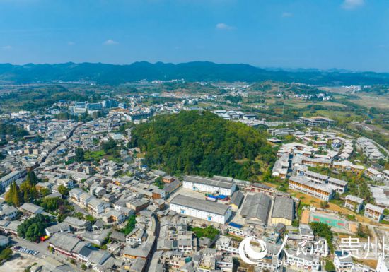 航拍舊州古鎮(zhèn)。人民網(wǎng) 陽茜攝