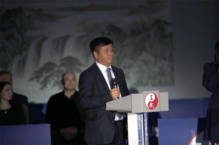 中國駐俄羅斯大使張漢暉致辭。駐俄羅斯大使館供圖