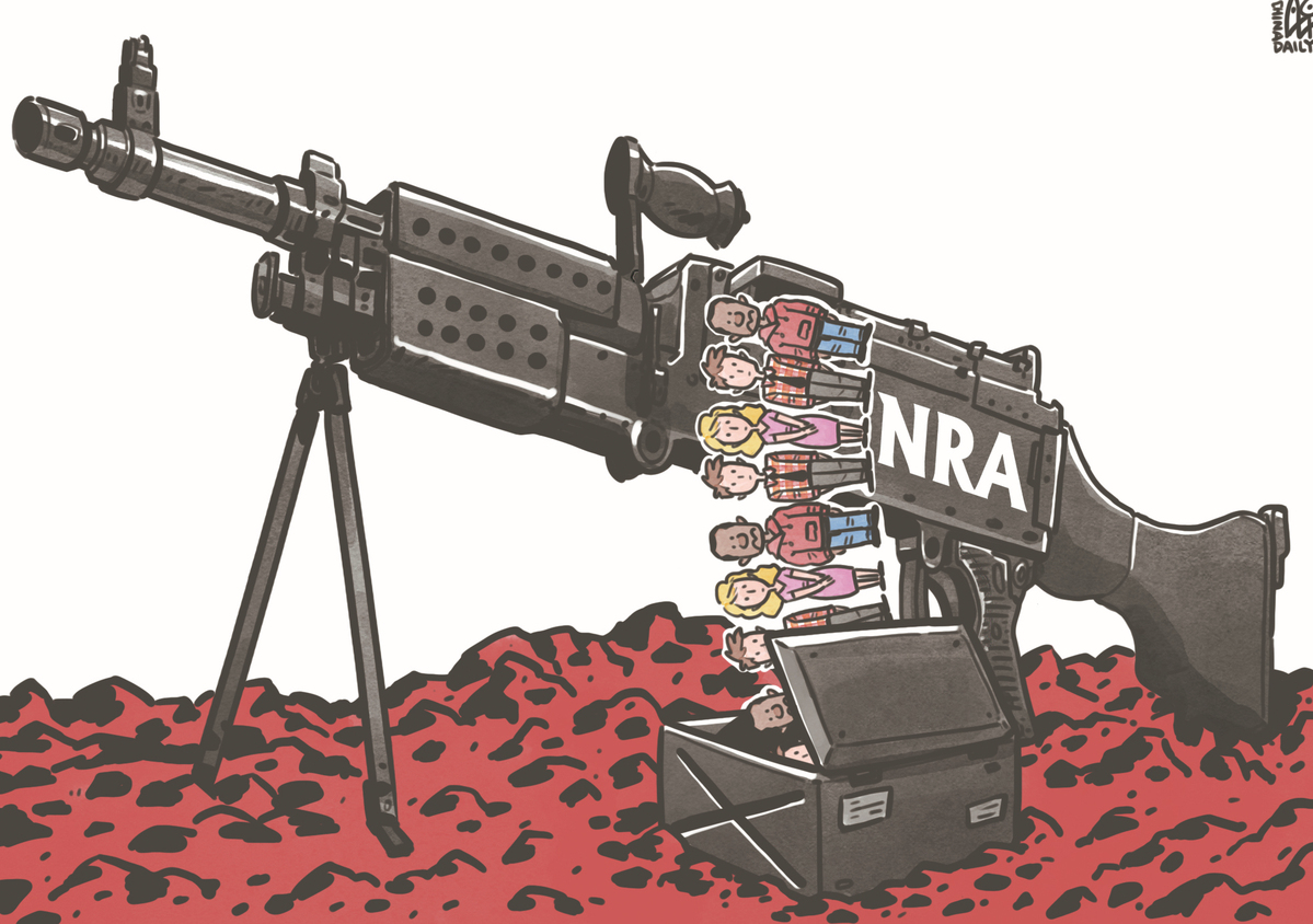NRA成為推行槍支管控背后最大的阻力。（來源：中國日報 作者：蔡艨）