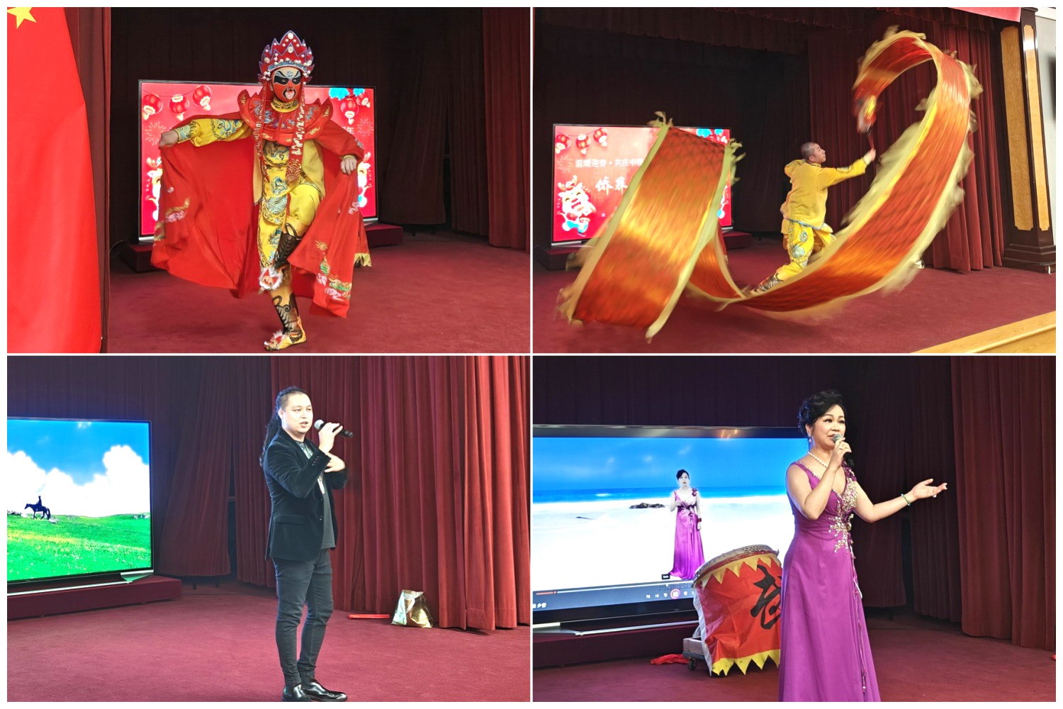 當(dāng)?shù)貎S界知名演員獻(xiàn)上精彩演出。主辦方供圖