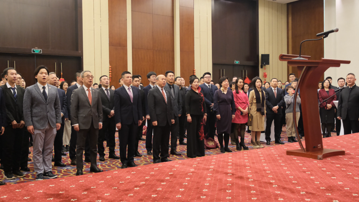 駐白俄羅斯使館2024年新春招待會(huì)現(xiàn)場(chǎng)。 駐白俄羅斯使館供圖
