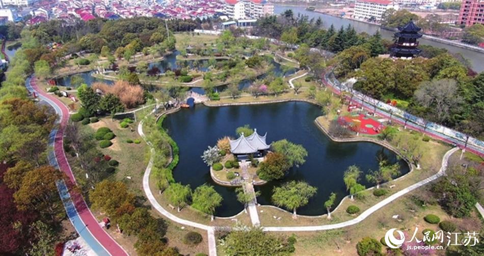 如東縣人民公園。如東縣委宣傳部供圖