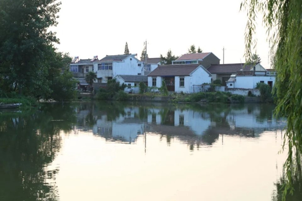 江蘇省揚(yáng)州市寶應(yīng)縣柳堡鎮(zhèn)團(tuán)莊村村景。江蘇鄉(xiāng)村規(guī)劃建設(shè)研究會供圖