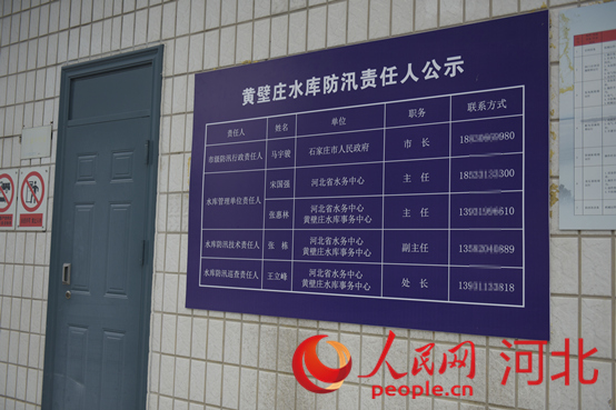 防汛責(zé)任人公示牌。人民網(wǎng)祝龍超攝
