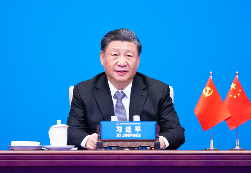 2023年3月15日，習(xí)近平主席在北京出席中國(guó)共產(chǎn)黨與世界政黨高層對(duì)話會(huì)，并發(fā)表題為《攜手同行現(xiàn)代化之路》的主旨講話。