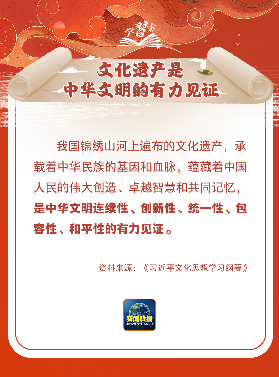 學(xué)習(xí)卡丨守護好中華民族的文化瑰寶！